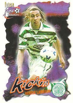 Henrik Larsson Celtic Glasgow 1999 Futera Fans' Selection #43